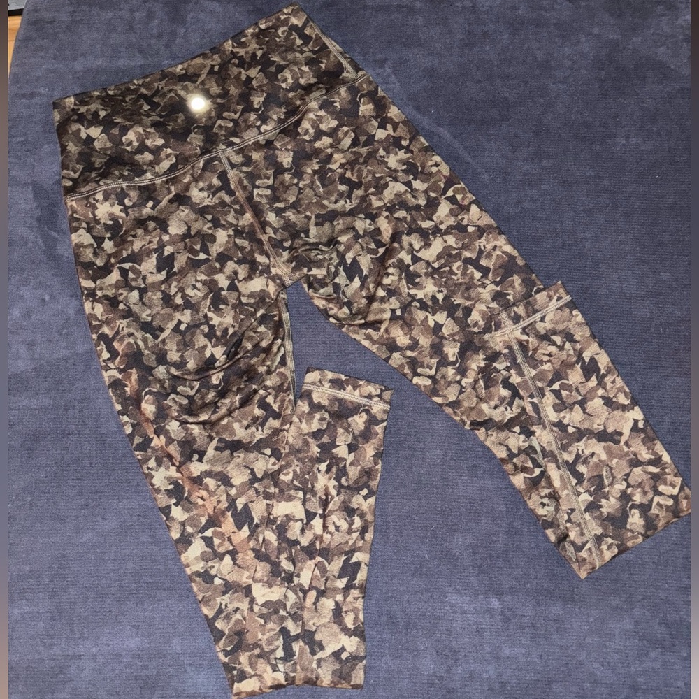 Lululemon fold over Leggings double logo